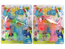 惯性泡泡枪（海豚）带闪光配一瓶水（粉红浅蓝混装）