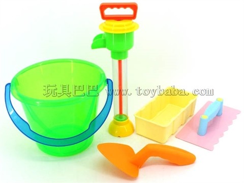 Clear Bucket Beach Set (5PCS)