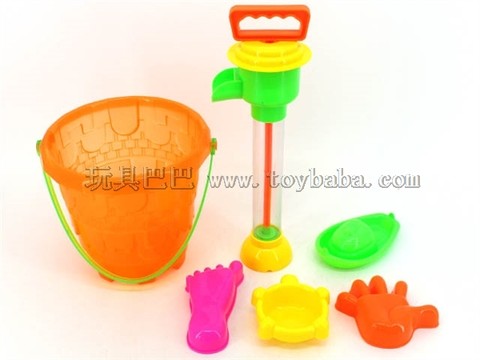 Clear Bucket Beach Set (6PCS)