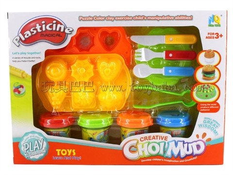 Kitchen dessert colored clay set