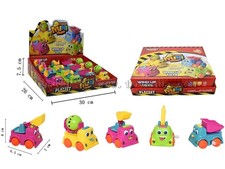 上链卡通工程车(12pcs)