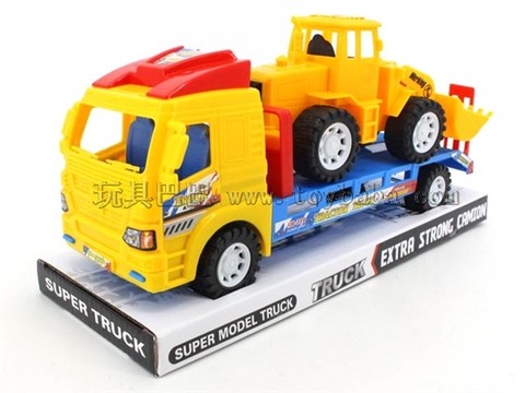 Inertial engineering vehicle-mounted bulldozer (three colors and three models mixed)