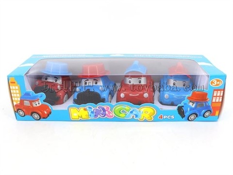 Pullback car (two colors and two models mixed)