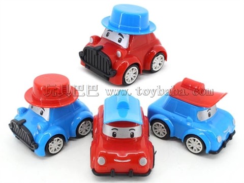 Pullback car (two colors and two models mixed)