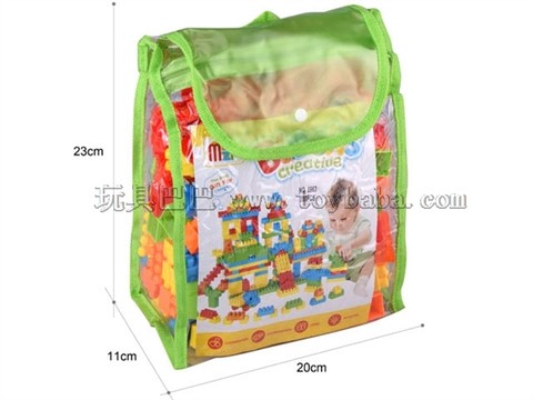Green backpack building blocks 200PCS