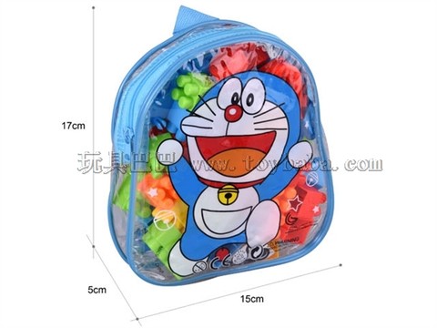 Dingdang Cat Small Backpack Building Blocks 50PCS