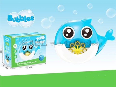 Electric automatic dolphin bubble machine