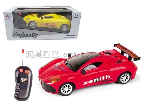 Remote control car two-pass remote control racing car (with lights) 1:24