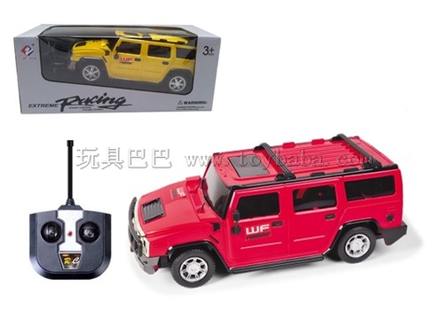 Remote control car Four-way Hummer remote control racing car 1:24 with lights