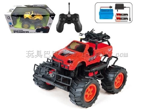 Remote control car Four-way off-road Jeep with light at 1:16, remote control with sound and demonstration function