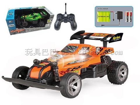 Remote control car four-way charging high-speed four-wheel drive car with 3D light at 1:20, remote control with sound