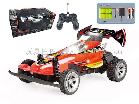 Remote control car four-way charging high-speed four-wheel drive car with 3D light at 1:20, remote control with sound