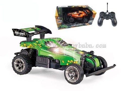 Remote control car four-way high-speed four-wheel drive car with 3D light at 1:20, remote control with sound