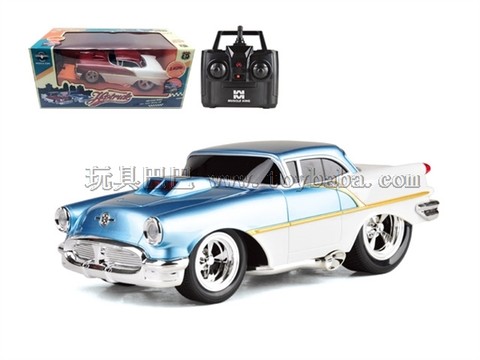 Remote control car 2.4G four-way remote control modified muscle car (headlight) 1:16