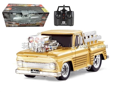 Remote control car 2.4G four-way remote control muscle modified car 1:14