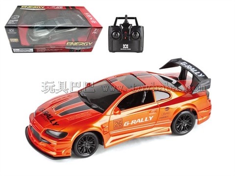 Remote control car 2.4G four-way remote control modified muscle car (headlight) 1:18