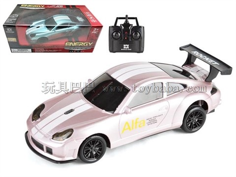 Remote control car 2.4G four-way remote control modified muscle car (headlight) 1:18