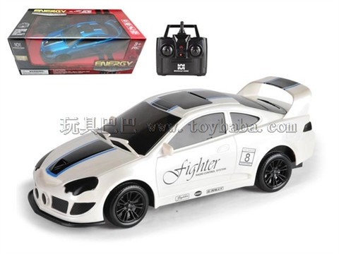 Remote control car 2.4G four-way remote control modified muscle car (headlight) 1:18