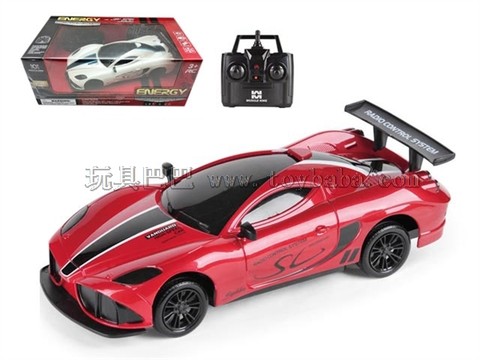 Remote control car 2.4G four-way remote control modified muscle car (headlight) 1:18
