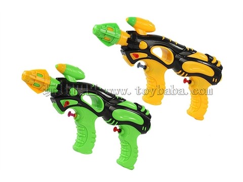 Solid color double sprinkler double water pump color bag water gun