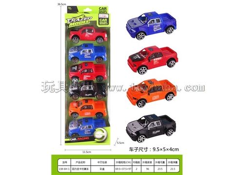 Pullback pickup truck simulation car