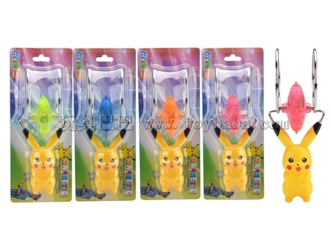 Pikachu shows off cool flying top lights