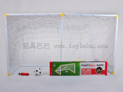 Large football gate with 16cm football and hair dryer