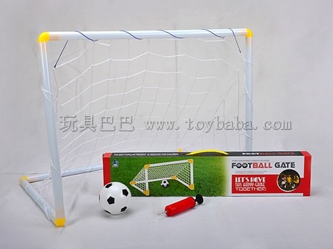 Small football goal with 12cm football and hair dryer