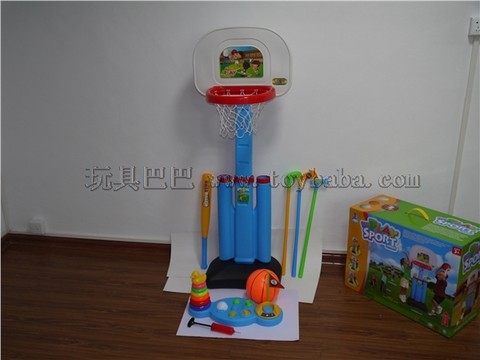 4-in-1 Basketball, Golf and Baseball Ring Set
