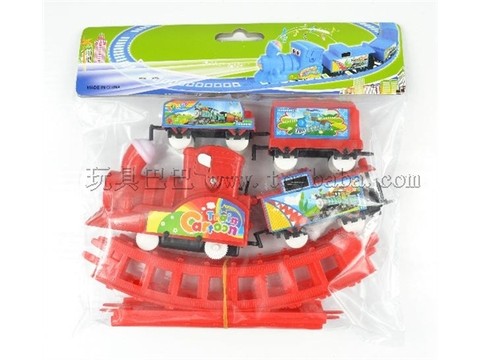 Electric rail car with light and music