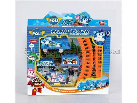 Supply South Korea Q version deformed super cute South Korea ROBOCAR POLI robot electric rail car in stock