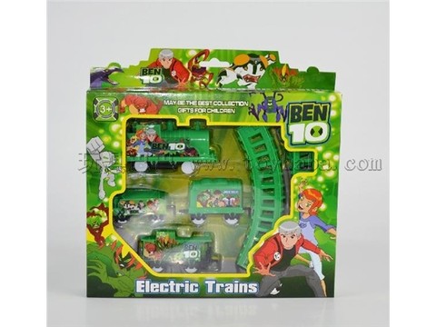 Electric BEN10 railcar toys wholesale stalls are hot sale for children's educational models are hot sale in toy squares