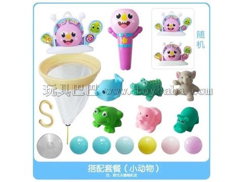 Ejection basketball board-(standard + 6 small enamelled animals)