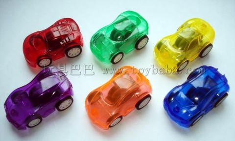 Transparent concept pullback car