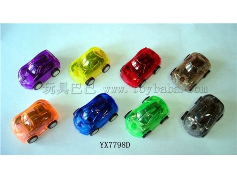 4.2CM transparent pullback vehicle