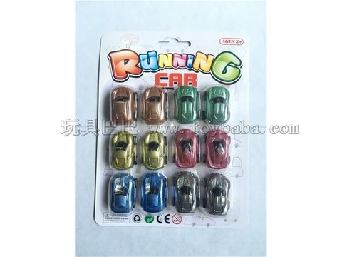 12-pack 4.2CM painted simulated pullback vehicles