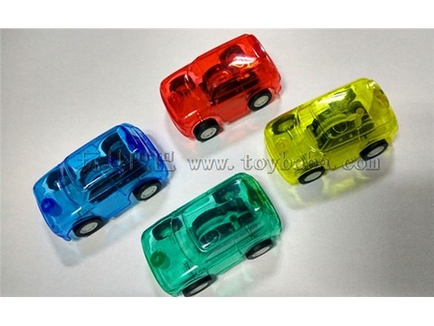 Transparent MINI pullback car