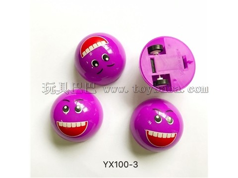 Hemisphere pulling force expression toy bares its teeth
