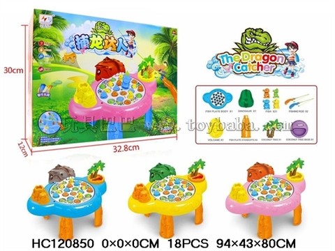 Dinosaur Fishing Plate (Chinese)