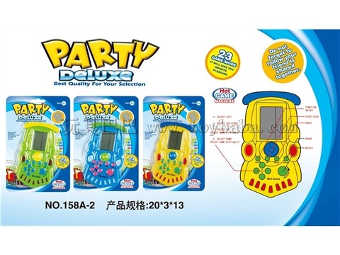Locomotive Tetris Game Console-English