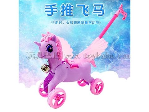 Infant toddler toys, pegasus, ringing bells, wings, swinging, pegasus, unicorn manufacturers wholesale and direct sales