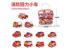 儿童卡通消防车 袋装玩具小车 迷你玩具车