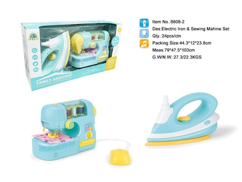 Electric iron sewing machine set every family toy