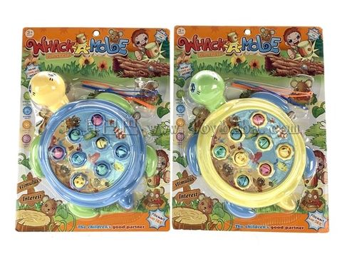 Tortoise fishing electric toys hit gopher two in one