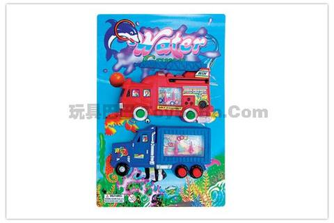 Container truck water machine + fire truck water machine robot water machine
