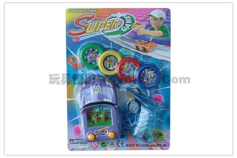 Water machine capable of holding candy, gliding racing car, flying saucer gun