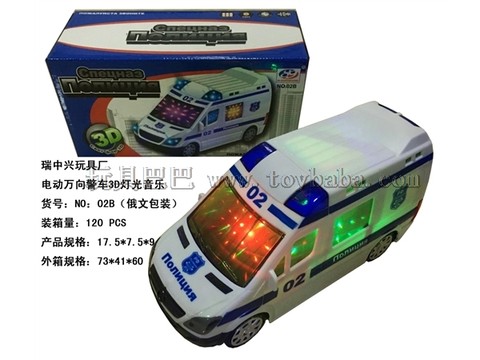Russian electric universal police car English song 3D lights