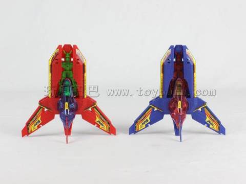 Transforming aircraft with lights and pulling wires (can be loaded with sugar)