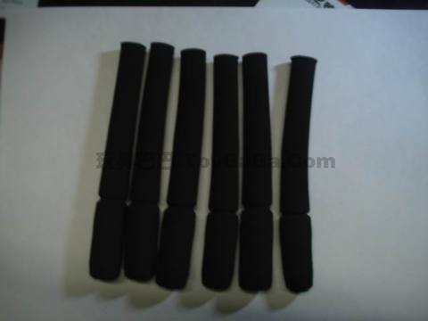 Rubber sleeve for clothes rack
