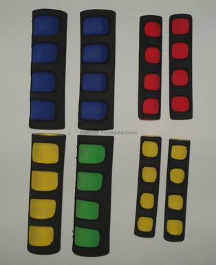 Two-color rubber handle sleeve